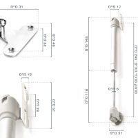 בוכנה גז דינמית לפתיחת דלת כלפי מעלה