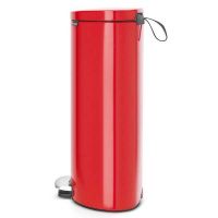 פח פדל אובלי - גב שטוח, 30 ליטר אדום תשוקה Brabantia