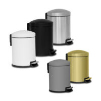 פח פדל עם ראש מעוגל וסגירה שקטה