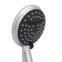 מזלף מקלחת מפל עם 2 מצבי זרימה שחור עם ניקל